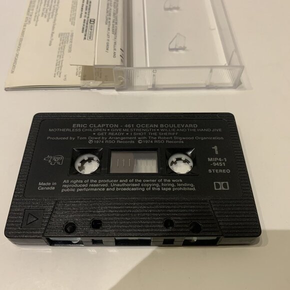 Eric Claptons 461 Ocean Bouevard Cassette 1974 RSO Records M1P4-1-9451 Canada - Picture 6 of 11